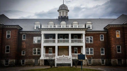 The Mohawk Institute, a former residential school in Brantford Ontario.