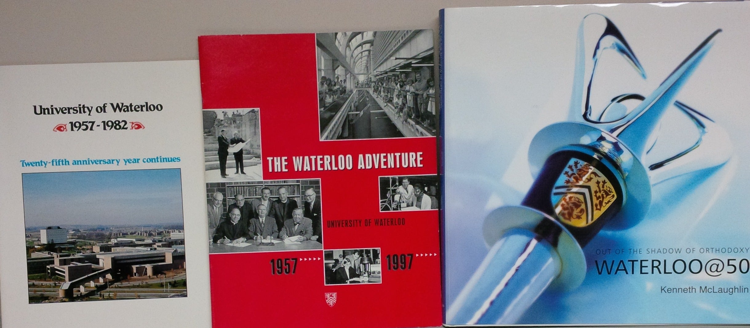 Anniversary materials from the 25th, 40th, and 50th anniversaries.