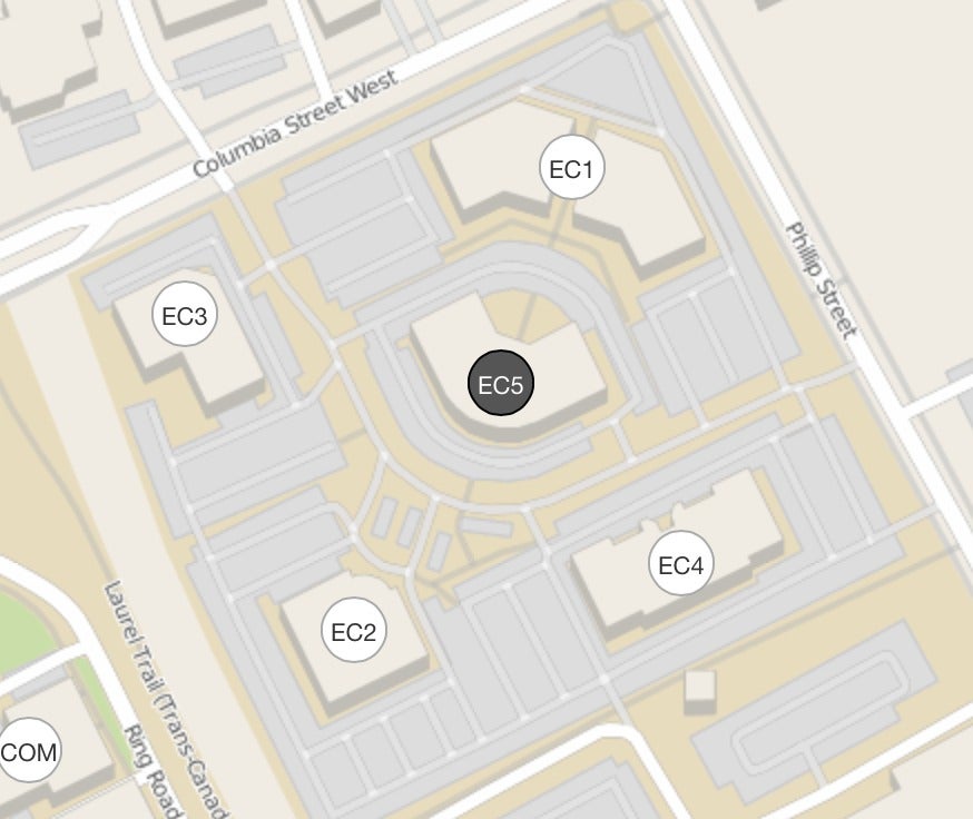 East Campus buildings.