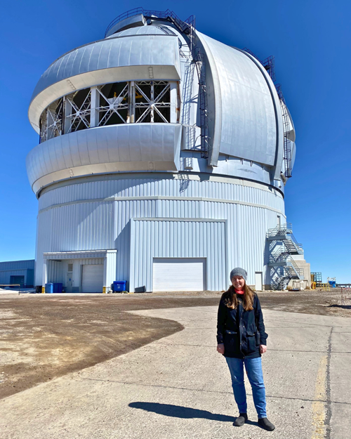 Emily Deibert at the Gemini South Observatory in La Serena, Chile.