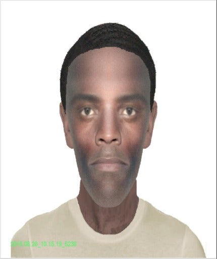 A composite image of an assault suspect.