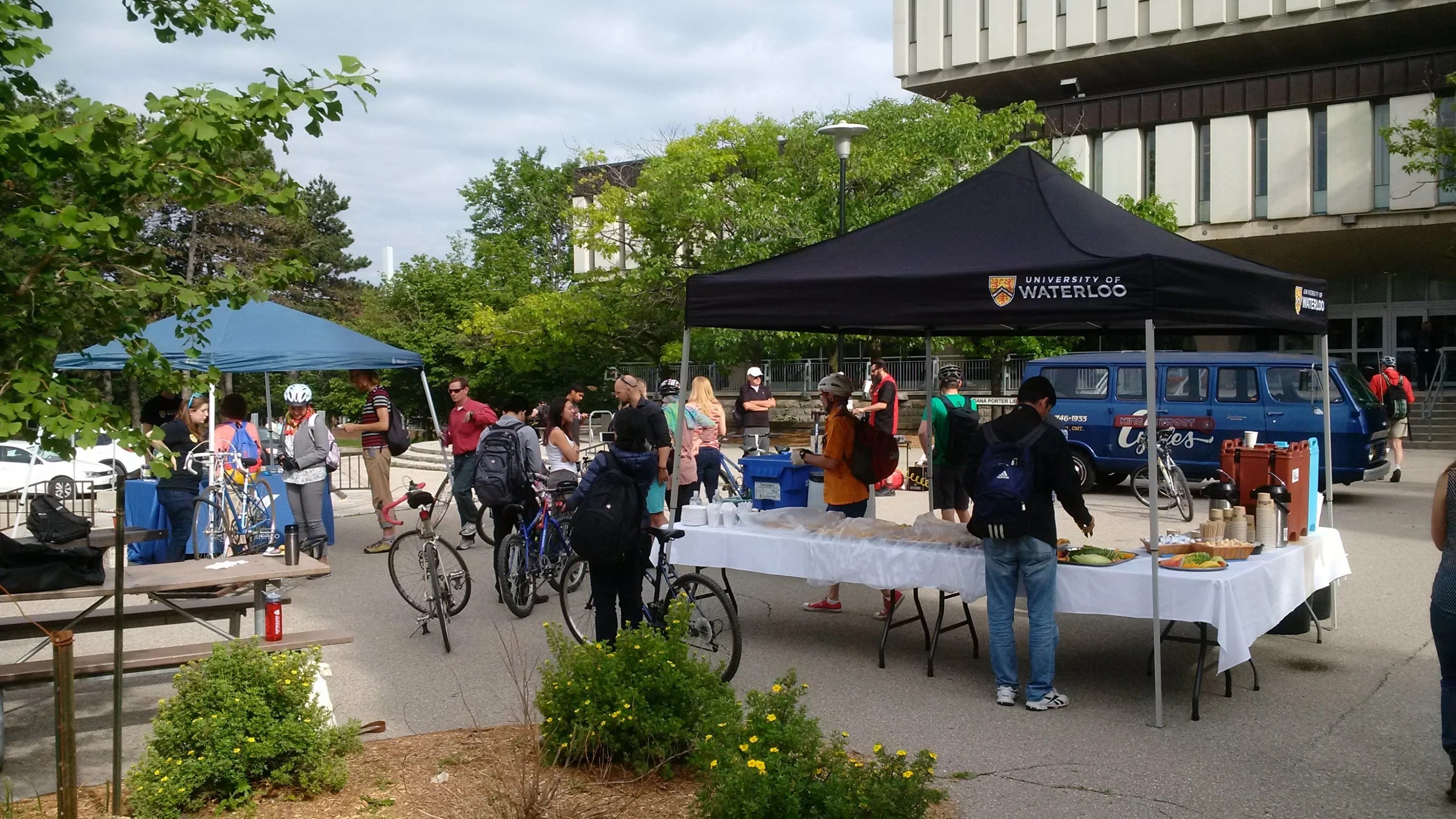 The Bike Breakfast at the University of Waterloo.