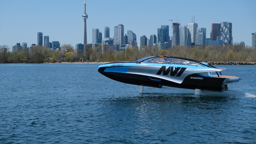 NV1 on the Water with Toronto skyline in the background.