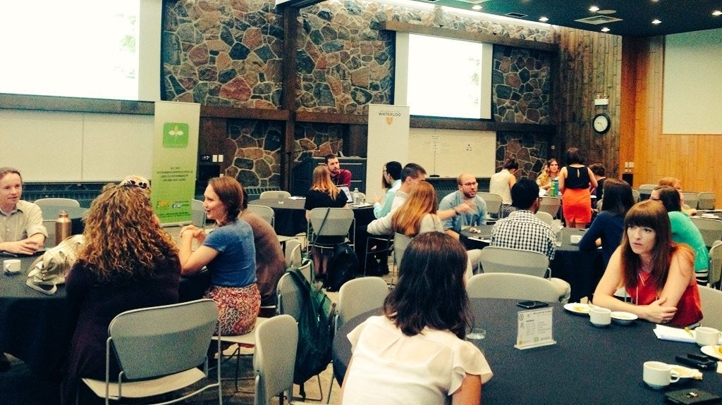 Participants in the brainstorming session at the Eco-Summit.