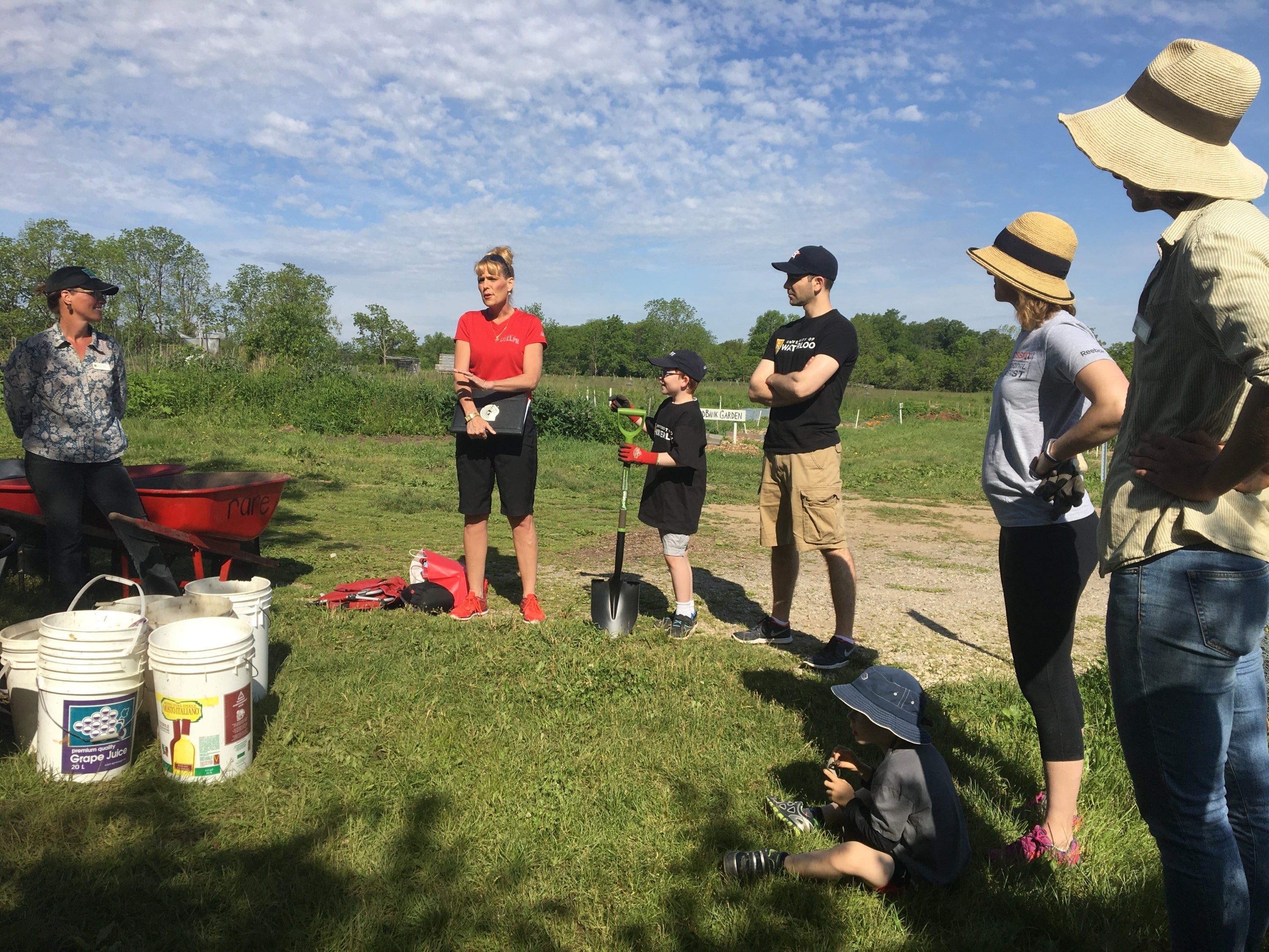 Waterloo staff learn about the rare Charitable Research Reserve.