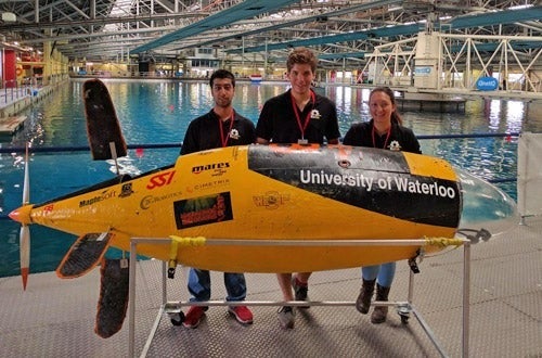 Waterloo's WatSub team.