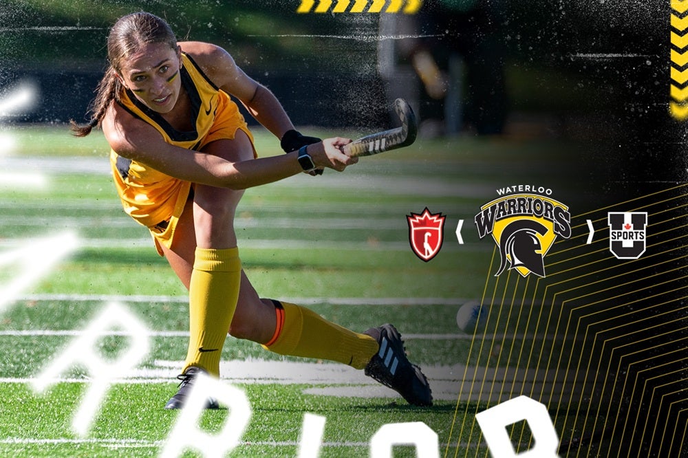 Sydney Blackburn takes a shot on goal