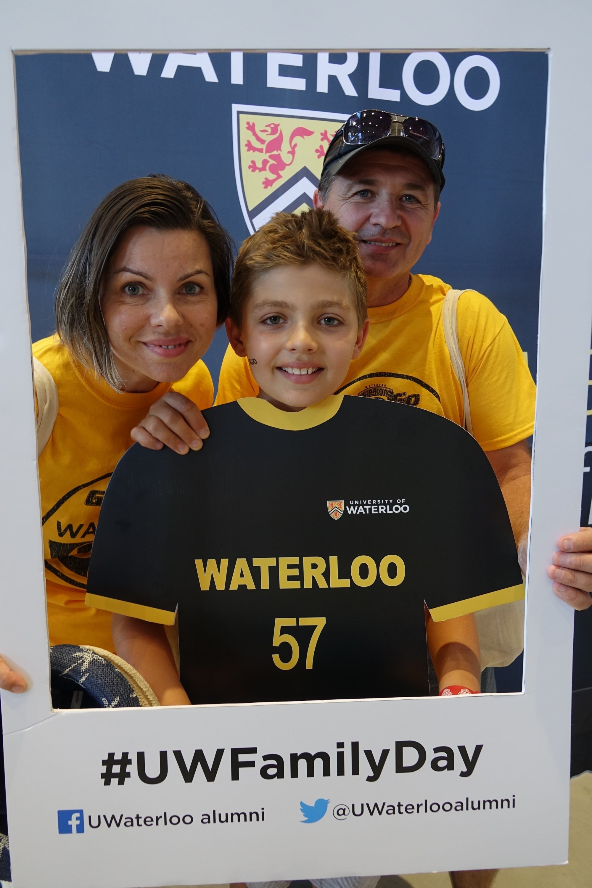 A family photo at the Alumni photo booth.