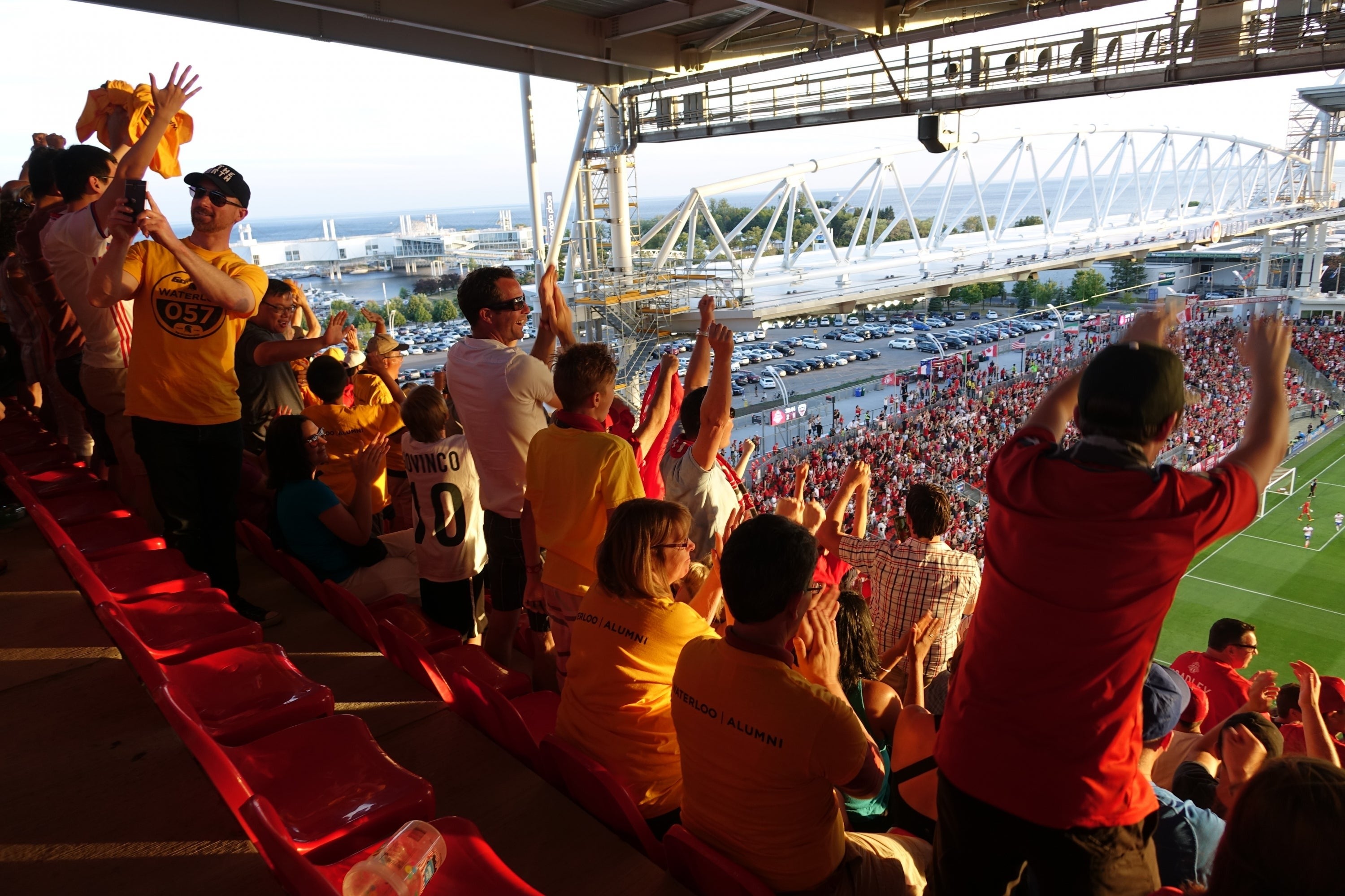 The crowd goes wild at BMO Field in Toronto.