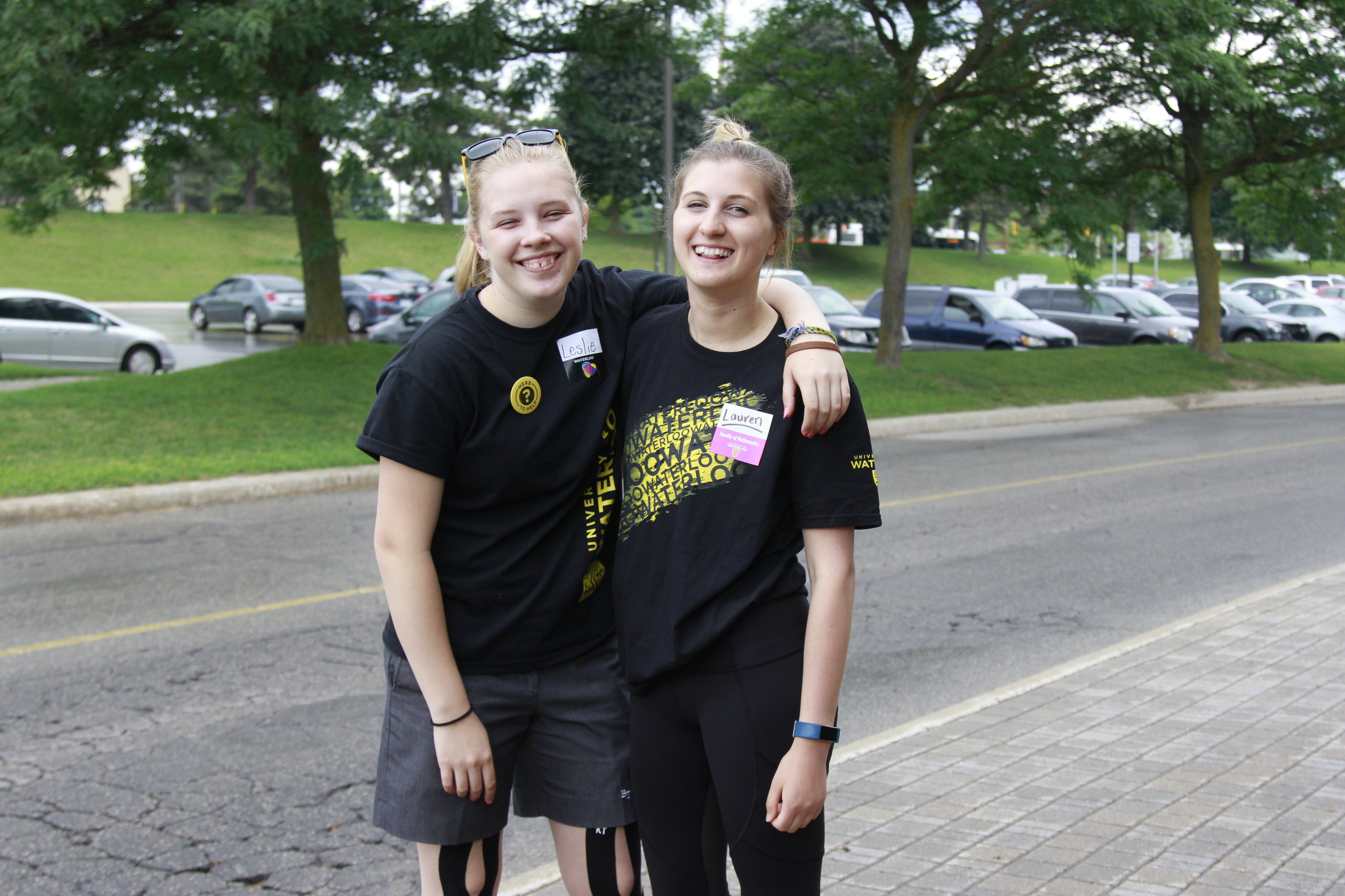 Student volunteers at Orientation.
