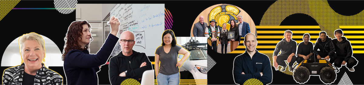 A collage of images from the latest Report on Giving.