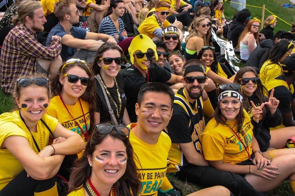 First-year students in Waterloo regalia.