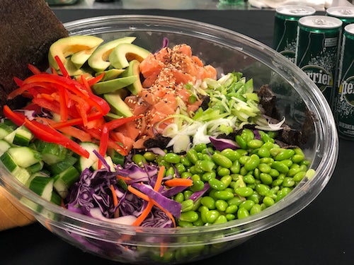 A family-sized Poke Bowl.