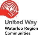 United Way Waterloo Region Communities logo - a red hand holding a person and a rainbow.