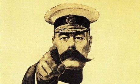 An image of Lord Kitchener.