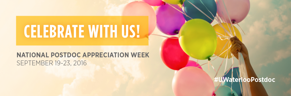 Celebrate with us! Postdoc Appreciation Week images.