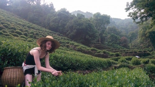 Isabella Marchand in a field.