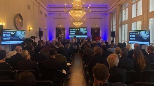 A panel discussion at the WIS UK event.