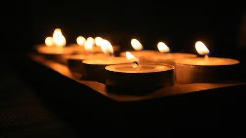 Memorial candles