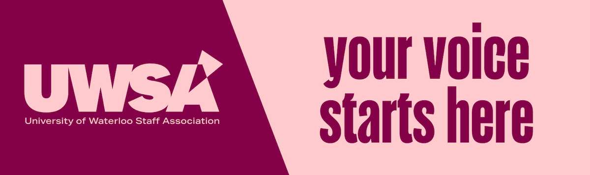 UWSA logo and graphic that reads "your voice starts here."