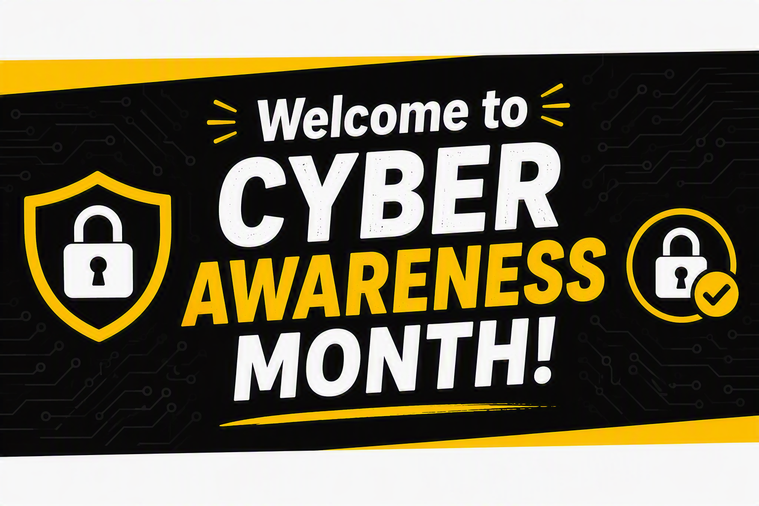 Photo that says, “Honk if you’re secure by Cyber Aware”