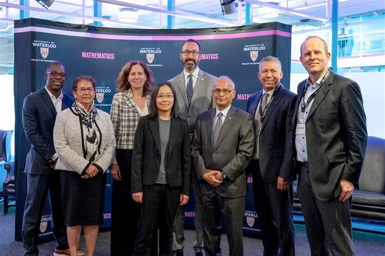 Representatives from UW, Google, and provincial government in a group photo.
