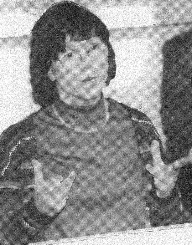 Professor Anne Minas in 1995.