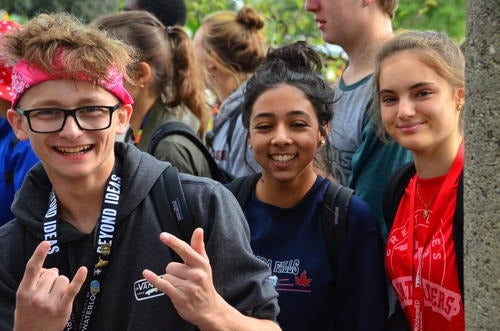 A trio of Canadian Student Leadership Conference delegates.