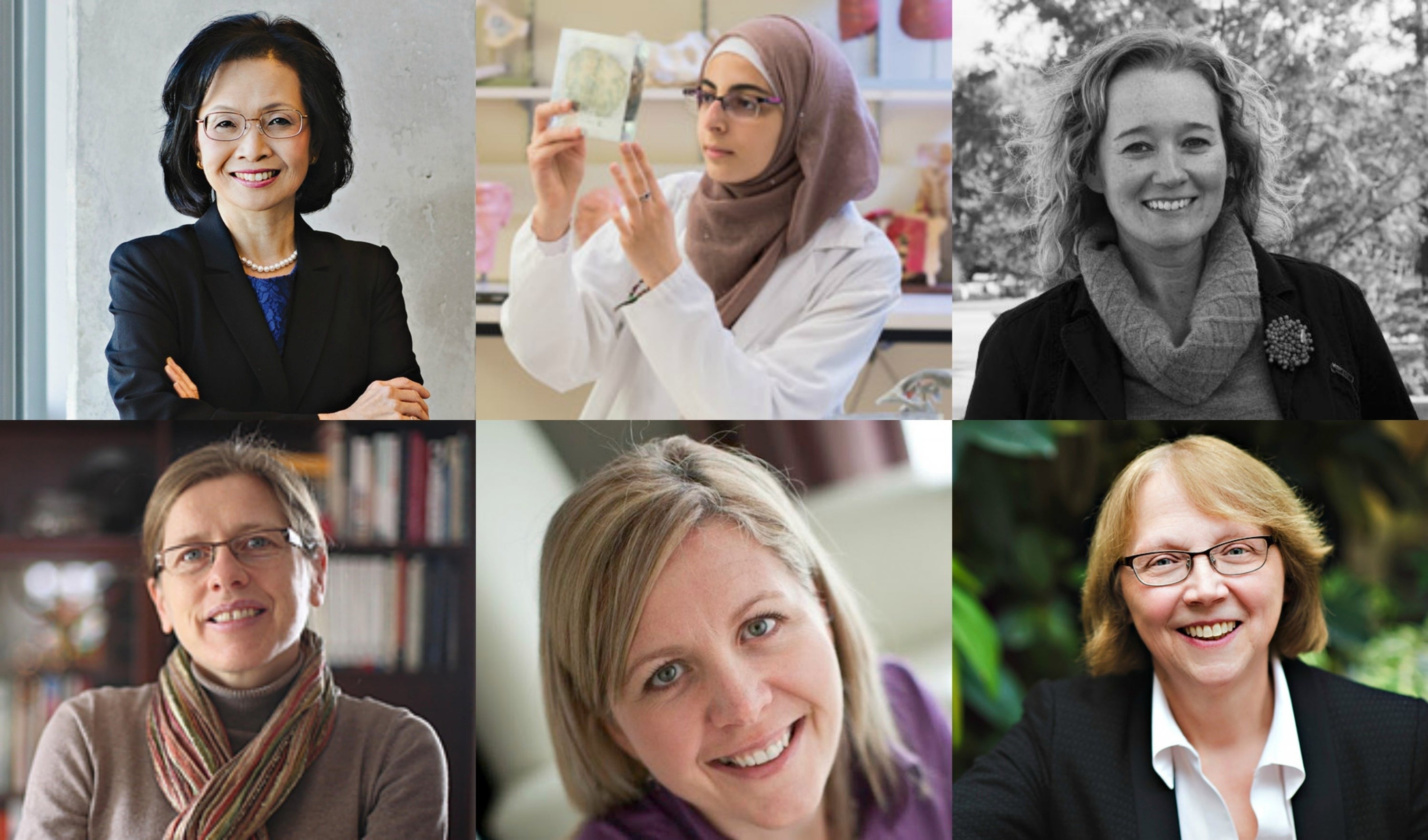 A collage of the University nominees for the Women of the Year awards.