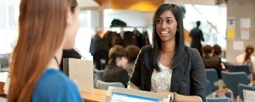 A woman in the Tatham Centre.