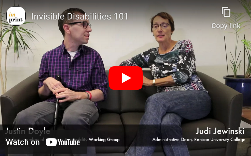 A screenshot of a YouTube video featuring Justin Doyle and Judi Jewinski.