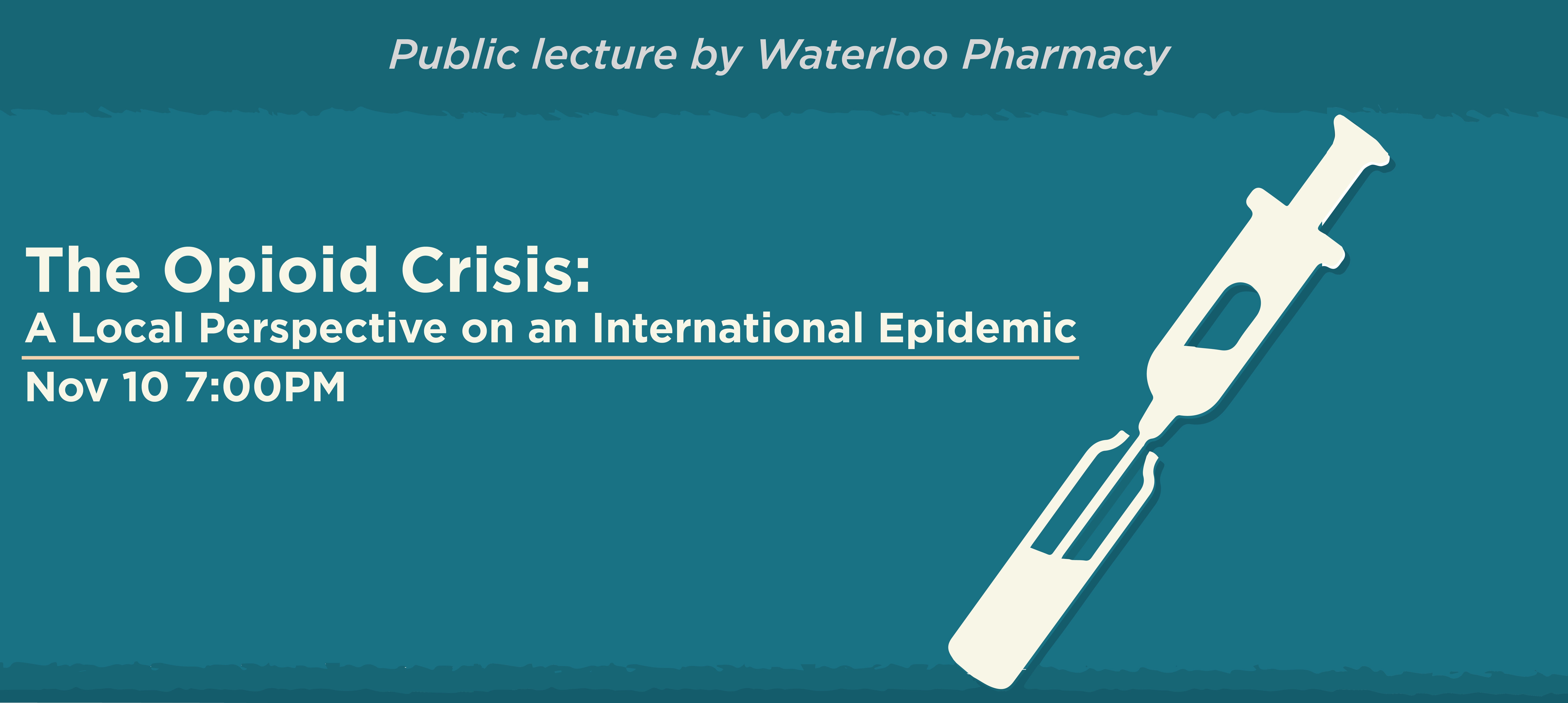 Opioid Lecture poster.