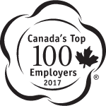 Canada's Top 100 Employers 2017 logo.