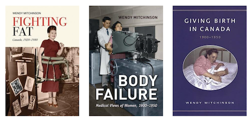 Three of Wendy Mitchinson's books.