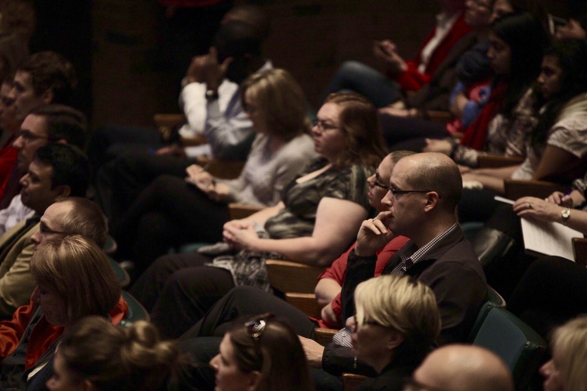 The audience at the President's Town Hall.