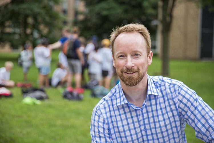 Troy Glover at a sports field.