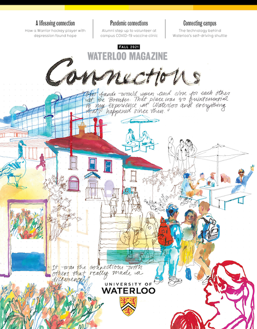 The cover of the Fall 2021 issue of Waterloo magazine.