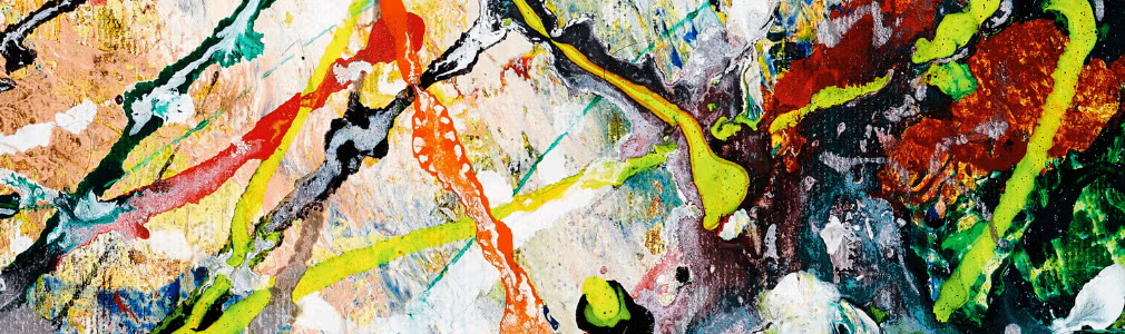 Abstract art in the style of Jackson Pollock.