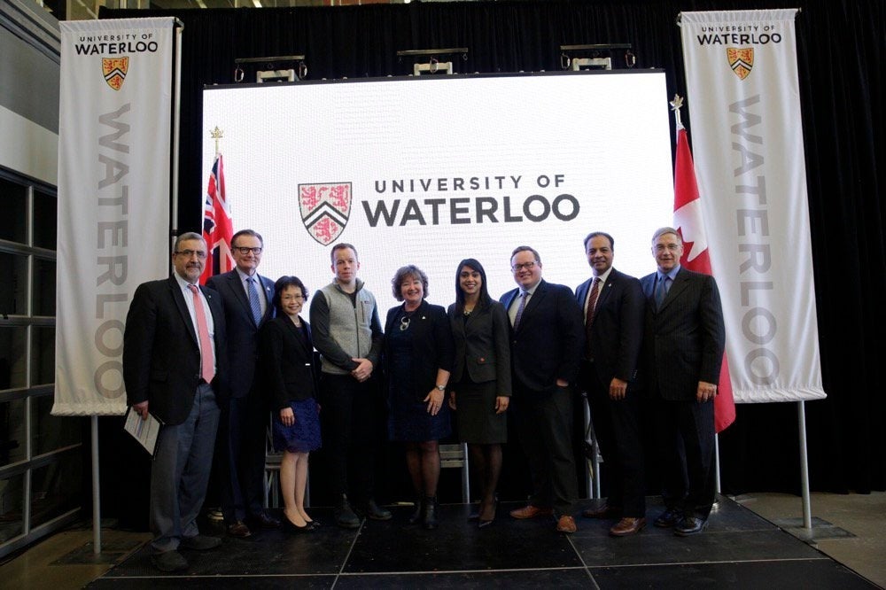 University and government representatives at the Engineering 7 funding announcement.