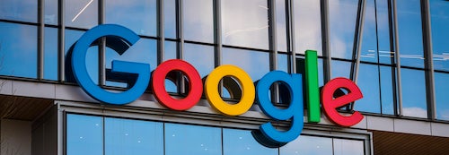 The Google sign at its Kitchener location.