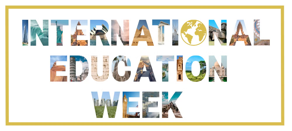 International education week banner.