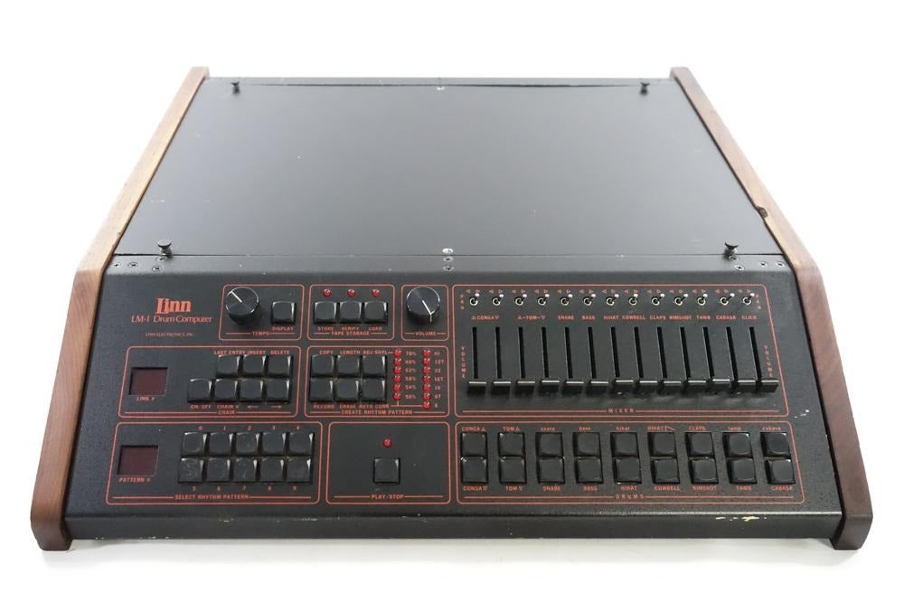 The Linn LM-1 drum machine.