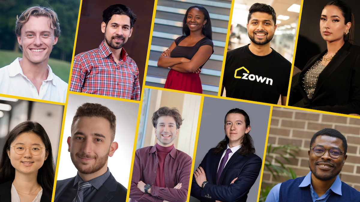 A collage of 10 Waterloo entrepreneurs.