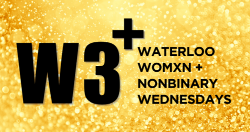 W3+ glitter banner.