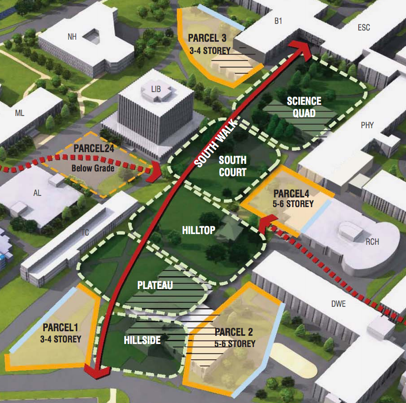 A rendering of the University';s South Common.