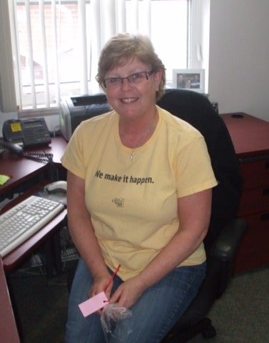 Jenny MacIntyre at her workstation.