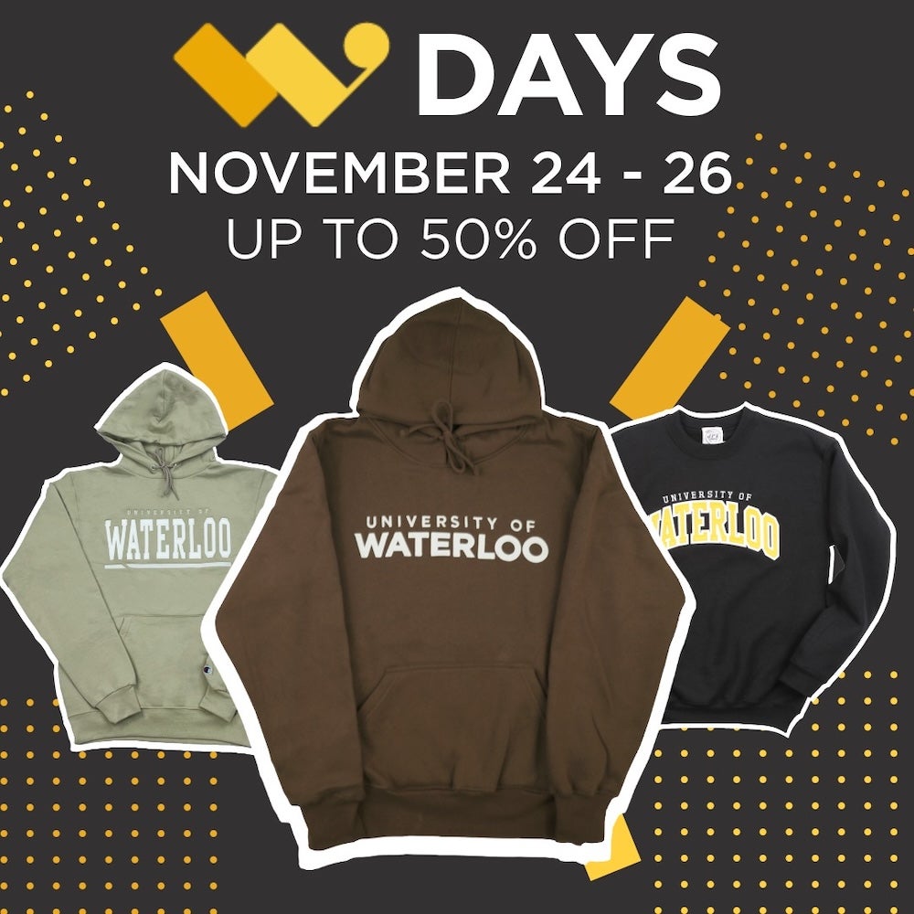 W Days - November 24 to 26 - featuring hoodies and sweatshirts.
