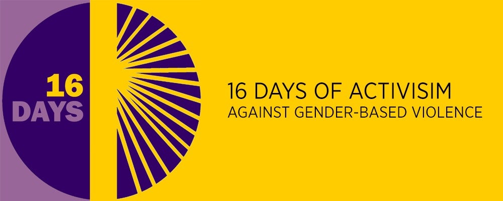 16 Days of Activism logo.