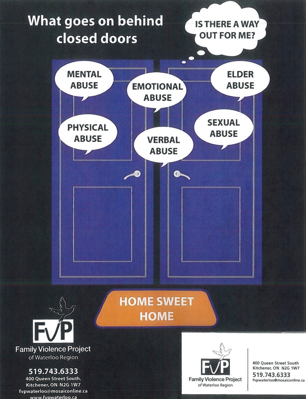 Family Violence poster.