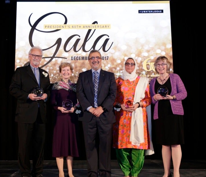 David Marskell, Mary Jane Patterson, Feridun Hamdullahpur, Idrisa Pandit, and Sally Gunz.